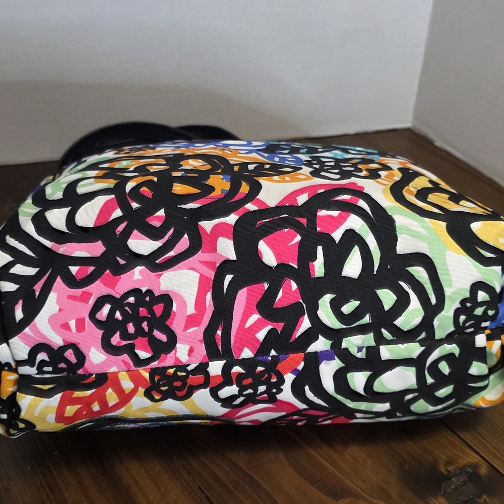 COACH Poppy Blossom Glam Mulit Color Tote Bag - Picture 13 of 14